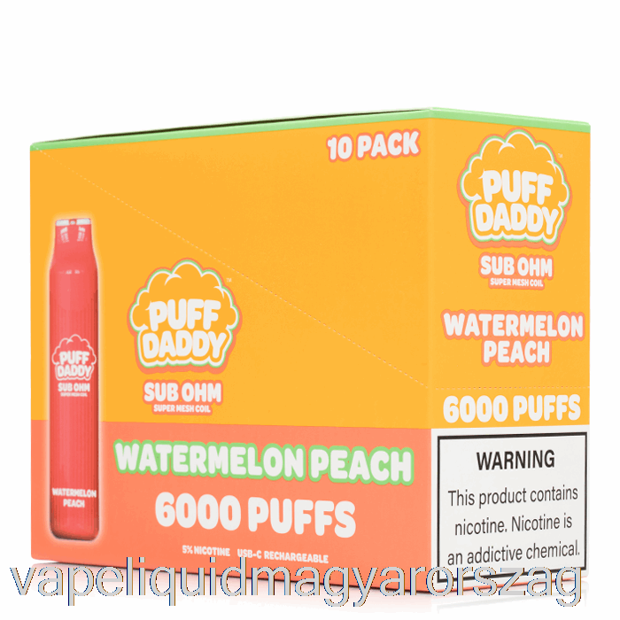 [10-es Csomag] Puff Daddy 6000 Eldobható Vape E Cigi